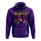 Toronto Raptors Mitchell & Ness Gold Lightning Strikes Over Hoodie Front_Flat