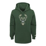 Youth Milwaukee Bucks Nike Icon Logo Essential Hoodie Front_Flat