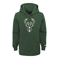 Youth Milwaukee Bucks Nike Icon Logo Essential Hoodie Front_Flat