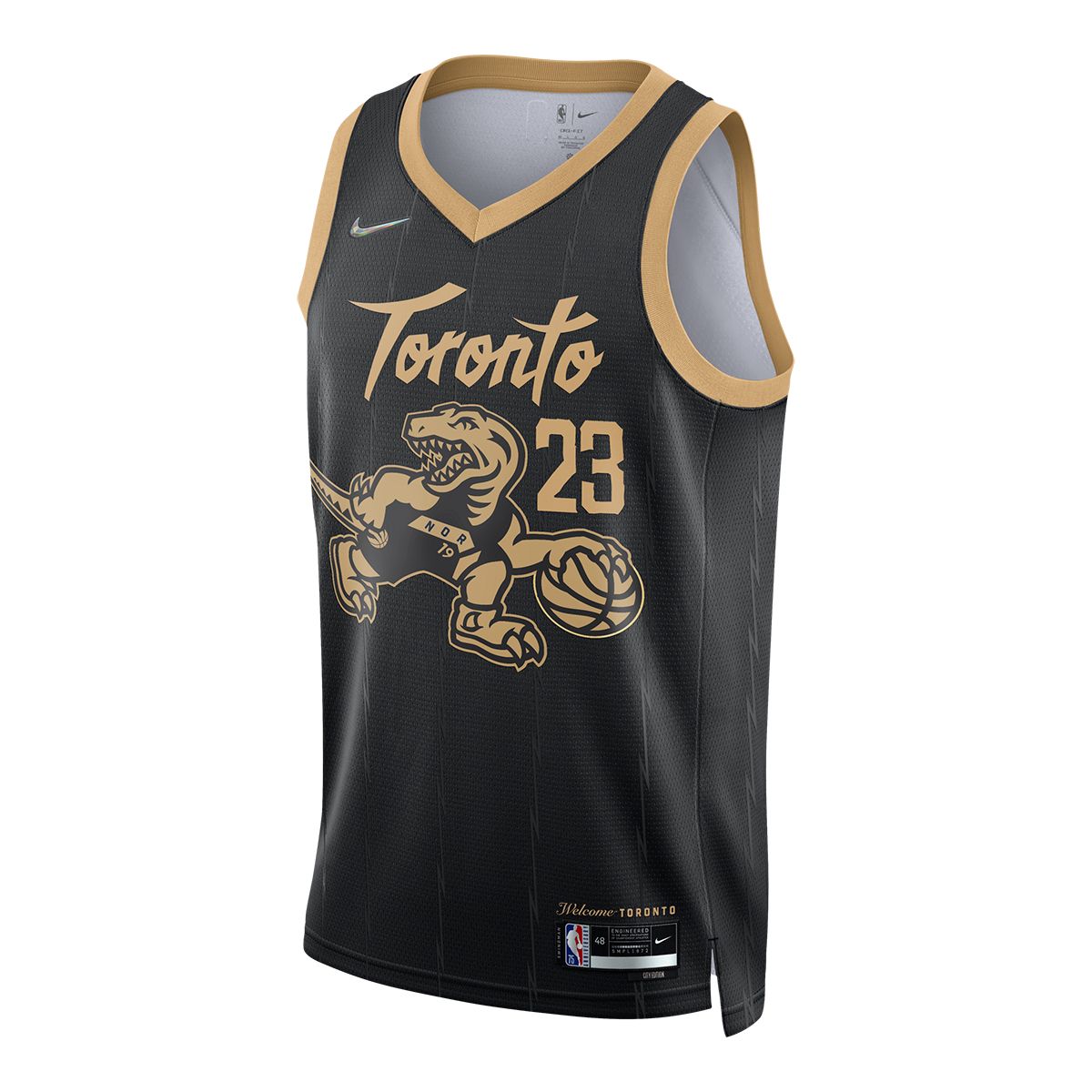 Nike Fred Vanvleet Toronto Raptors City Edition Jersey '21 Black