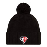 Toronto Raptors New Era Kids' Tip Off Pom Knit Hat, NBA, Basketball Front_Flat