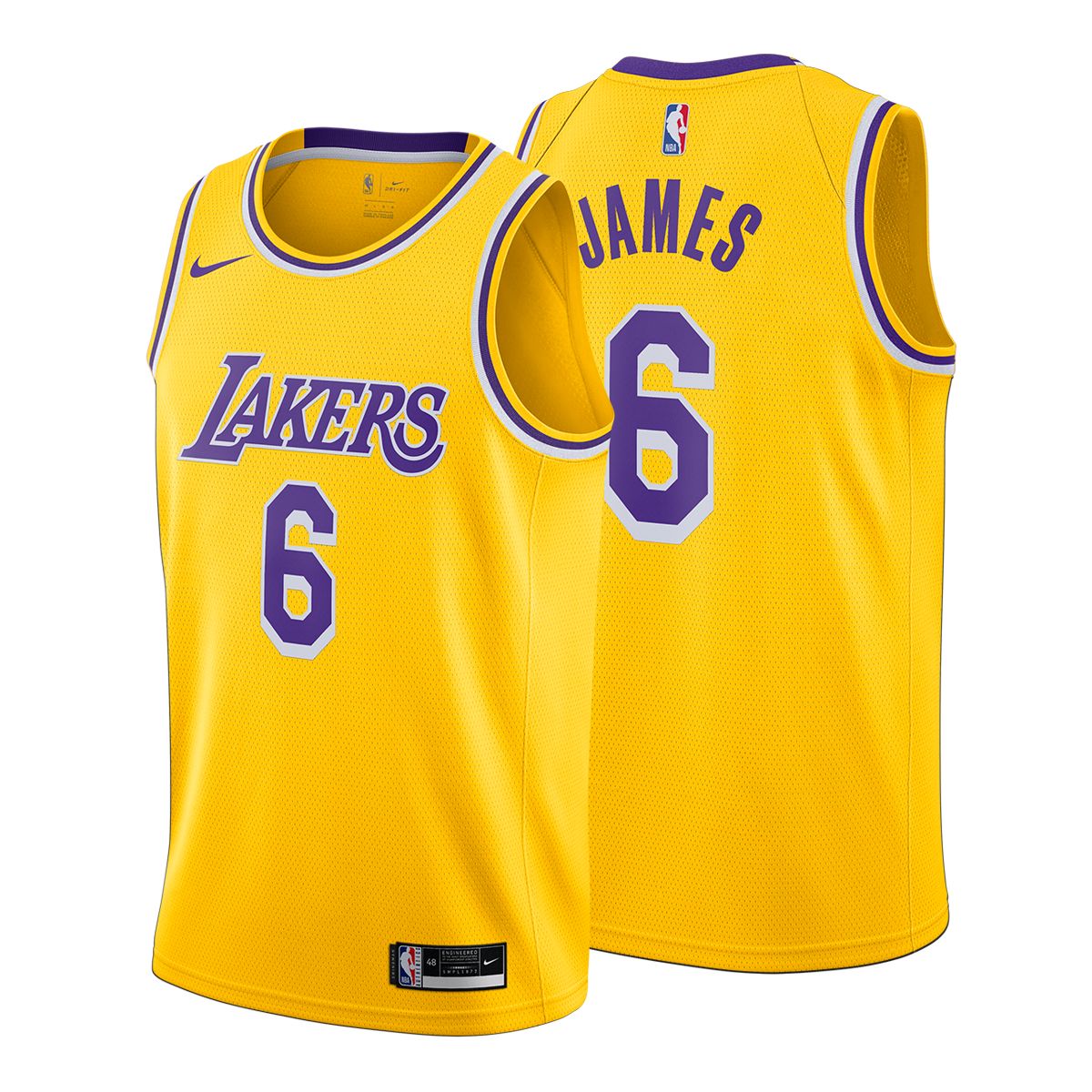 Los Angeles Lakers Nike Men's LeBron James Swingman - Icon Edition Basketball  Jersey, NBA