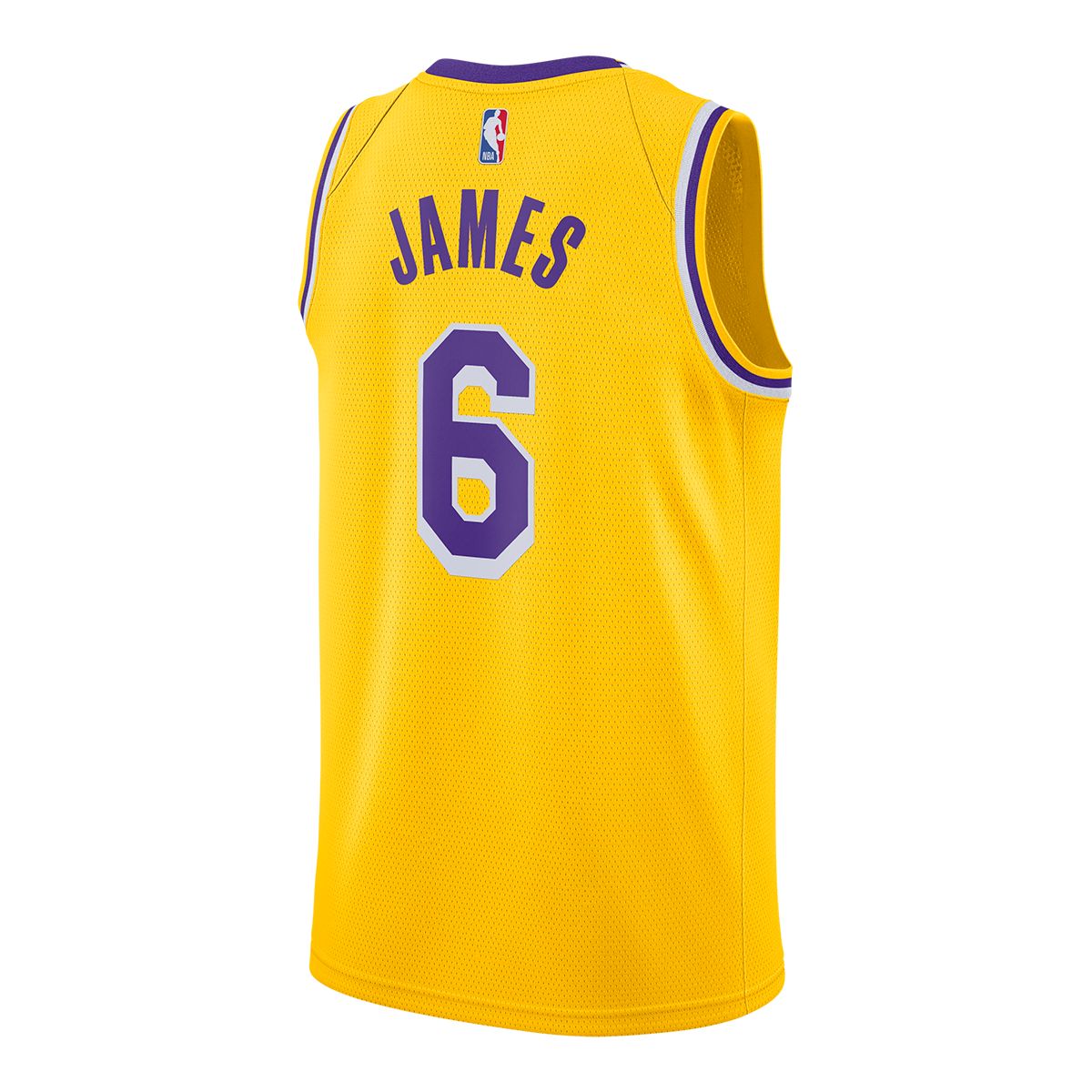 Los Angeles Lakers Nike Men's LeBron James Swingman - Icon Edition Basketball Jersey, NBA