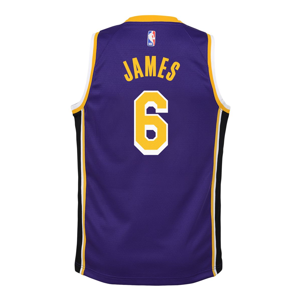 Boys Grade School - Jordan Boys LeBron James Lakers Statement Swingman Jersey - Boys' Grade School Purple/Yellow Size XL