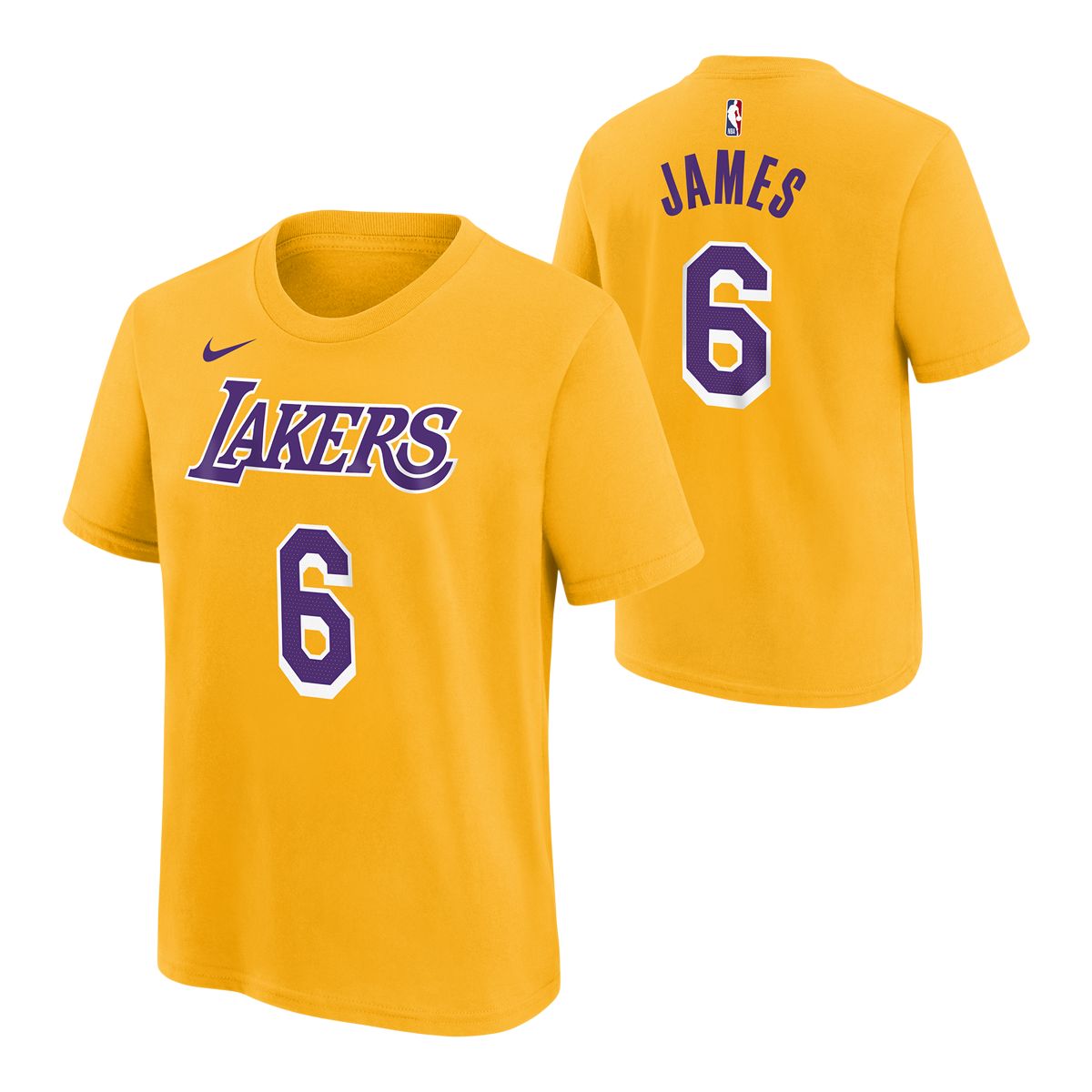 Los Angeles Lakers Nike LeBron James Youth Player T Shirt