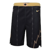 Youth Toronto Raptors Nike Mixed Tape City Edition Swingman Shorts Front_Angled_Left