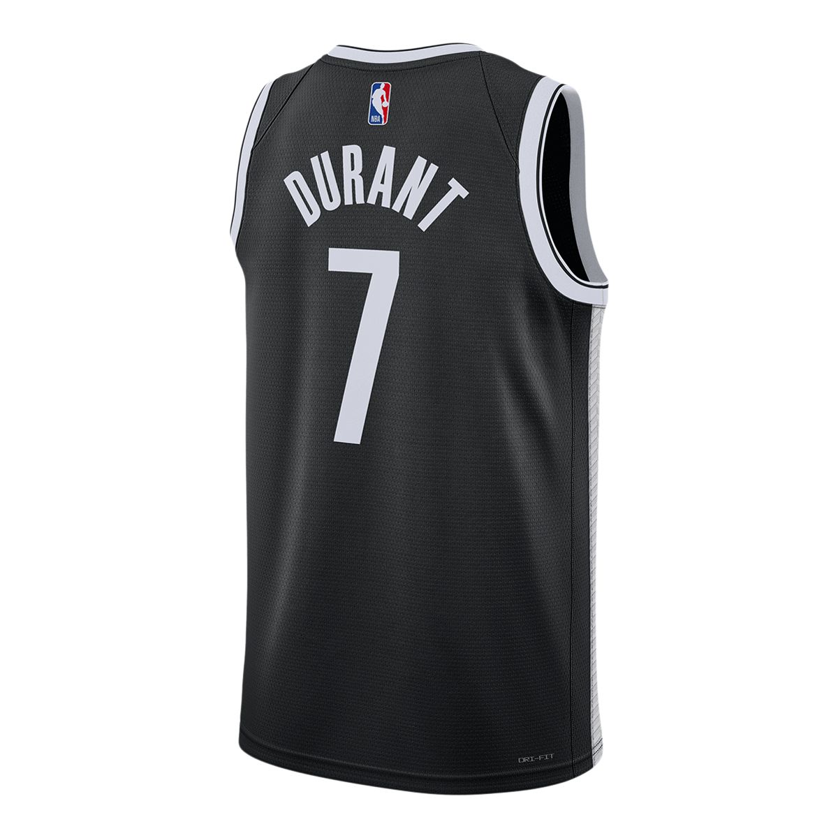 Brooklyn Nets Nike Icon Name & Number T-Shirt - Kevin Durant - White - Mens