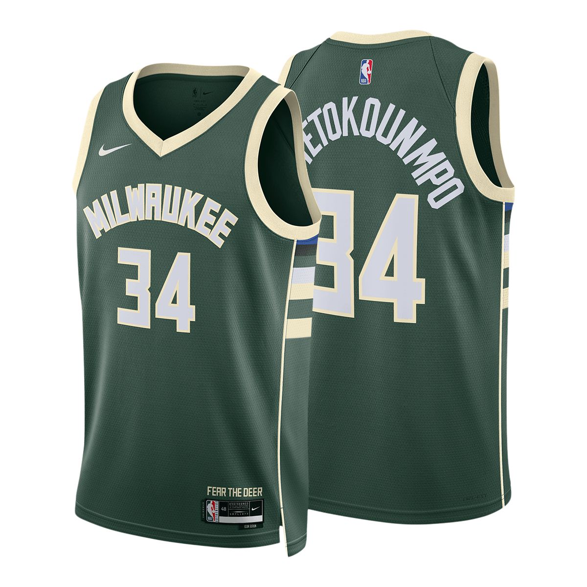 Buy Nike green Milwaukee Bucks Icon Warm Up T-Shirt for Men in