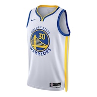 Golden State Warriors Nike Stephen Curry Association Swingman Jersey Front_Angled_Left