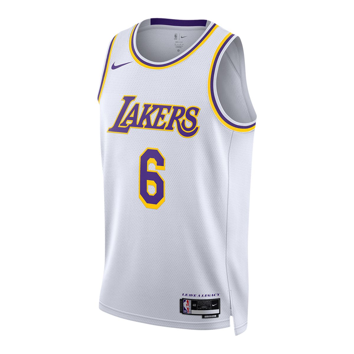 Image of Los Angeles Lakers Nike LeBron James Association Swingman Jersey