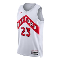 Toronto Raptors Nike Fred VanVleet Association Jersey Front_Angled_Left