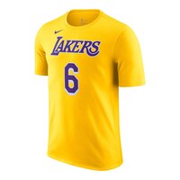 Los Angeles Lakers Nike LeBron James Player T Shirt Front_Angled_Left