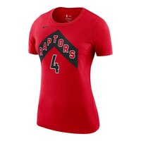 Toronto Raptors Nike Women's Scottie Barnes Icon Player T Shirt Front_Three_Fourths_Angled_Left