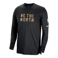Toronto Raptors Nike City Edition Pregame Long Sleeve Shirt Front_Angled_Left
