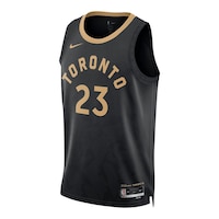 Toronto Raptors Nike Fred VanVleet City Edition Jersey Front_Angled_Left