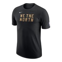 Toronto Raptors Nike City Edition Warmup T Shirt Front_Angled_Left