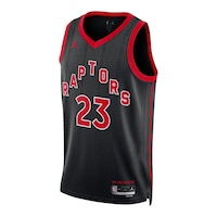 Toronto Raptors Nike Fred VanVleet Statement Jersey Front_Angled_Left