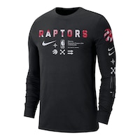 Toronto Raptors Nike Essential ATC Long Sleeve T Shirt Front_Angled_Left
