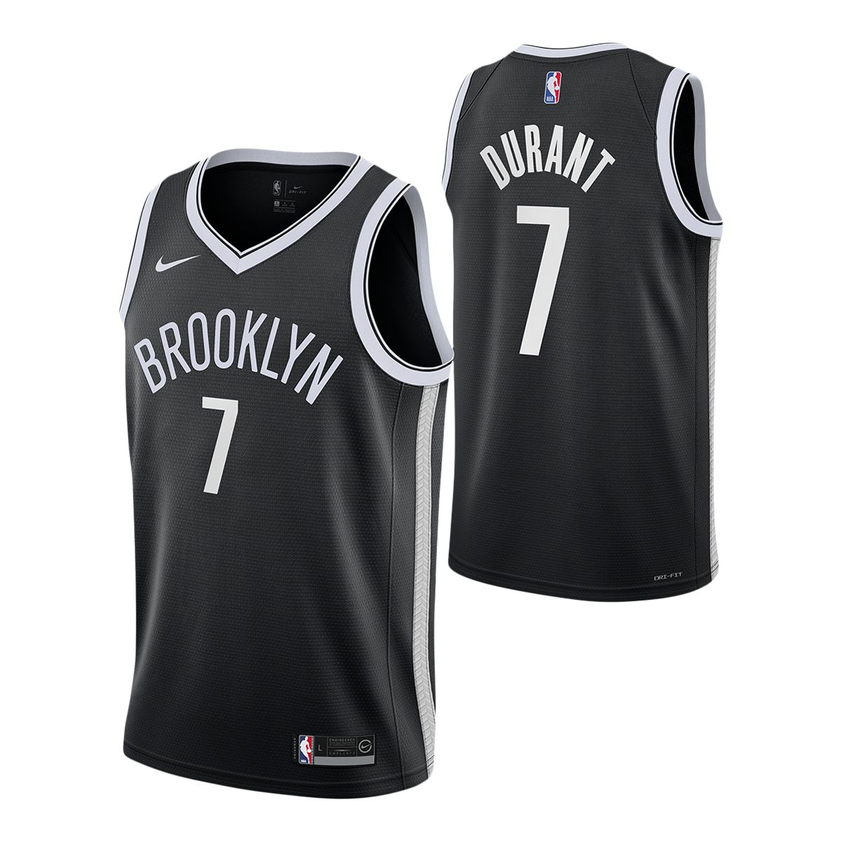 Nike, Shirts, Nike Brooklyn Nets Kevin Durant Swingman Jersey White