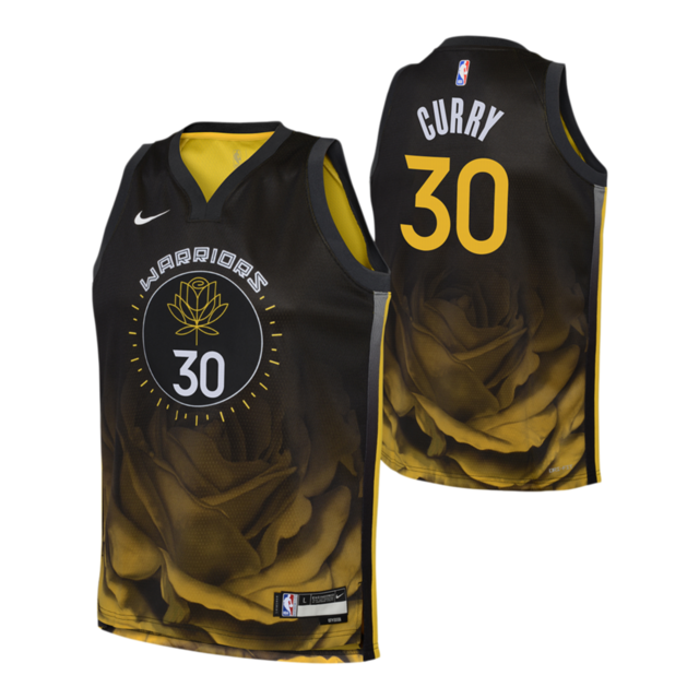Youth Golden State Warriors Outerstuff Stephen Curry City Edition Jersey