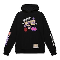 Toronto Raptors Mitchell & Ness HWC Raptors All Over Doodles Hoodie Front_Flat