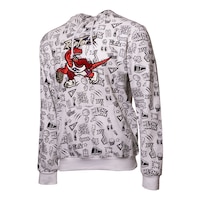 Toronto Raptors Hardwood Classics All Over Doodles Hoodie Front_Angled_Left