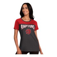 Toronto Raptors G-III Women's Box Score T Shirt Front_Three_Fourths_Angled_Right