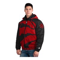 Toronto Raptors Starter Triple Double Hooded Jacket Front_Three_Fourths_Angled_Left