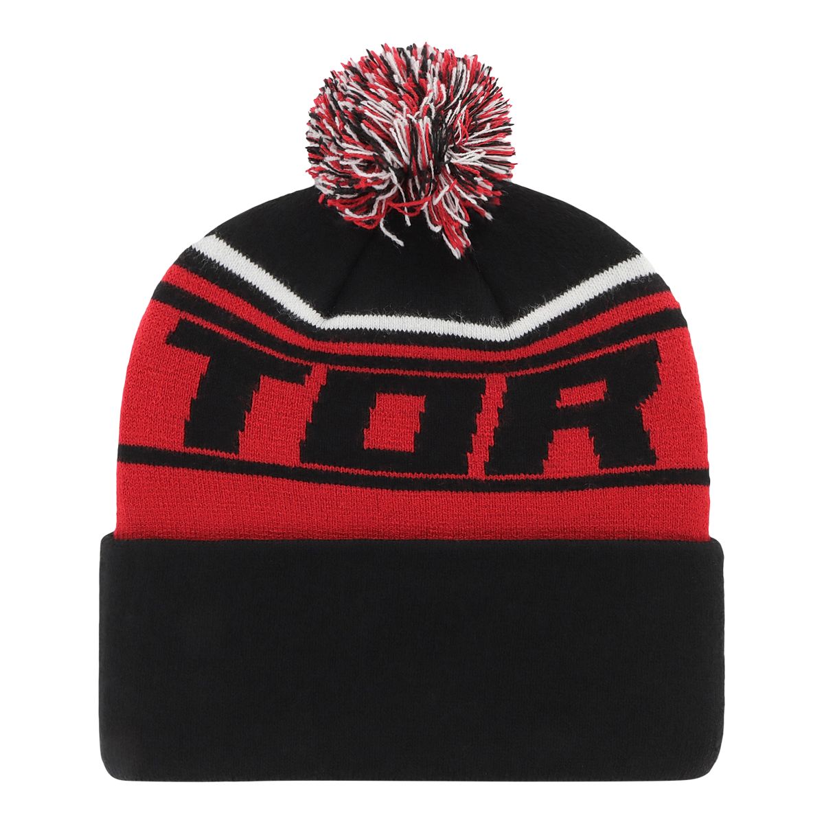 Toronto Raptors 47 Brand Stylus Cuff Pom Knit Hat