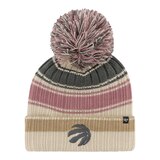 Toronto Raptors 47 Brand Women's Daphne Cuffed Pom Knit Hat Front_Flat