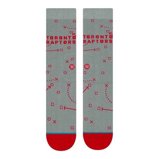 Toronto Raptors Stance Playbook Socks Front_Flat