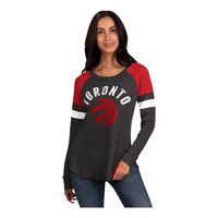 Toronto Raptors G-III Women's Play Action Long Sleeve Shirt Front_Three_Fourths_Angled_Left