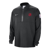 Toronto Raptors Nike Dri-FIT Half Zip Long Sleeve Shirt Front_Three_Fourths_Angled_Left