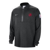 Toronto Raptors Nike Dri-FIT Half Zip Long Sleeve Shirt Front_Three_Fourths_Angled_Left