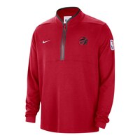 Toronto Raptors Nike Dri-FIT Half Zip Long Sleeve Shirt Front_Three_Fourths_Angled_Left