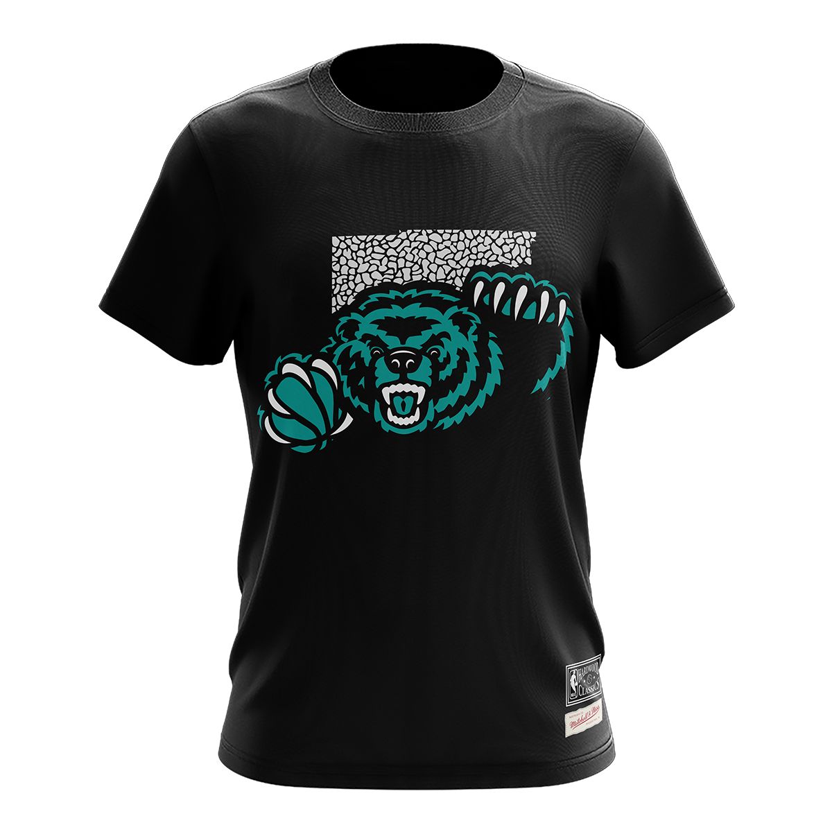 Image of Memphis Grizzlies Mitchell & Ness Hardwood Classics Elephant Inch The Room T Shirt
