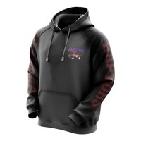 Toronto Raptors Mitchell & Ness Hardwood Classics Supreme Clientele Hoodie Front_Three_Fourths_Angled_Left