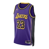 Los Angeles Lakers Nike Statement Swingman Jersey Front_Angled_Left
