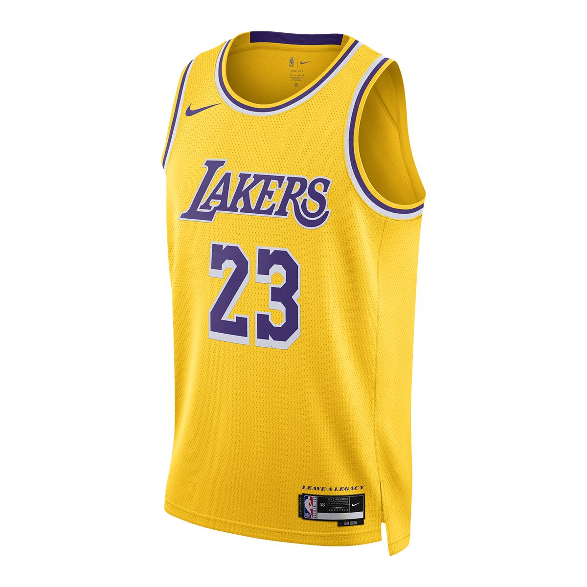 Image of Los Angeles Lakers Nike LeBron James Icon Swingman Jersey