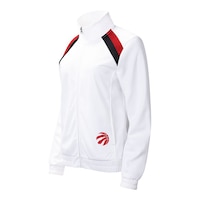 Toronto Raptors G-III Women's Red Flag Track Jacket Front_Three_Fourths_Angled_Left