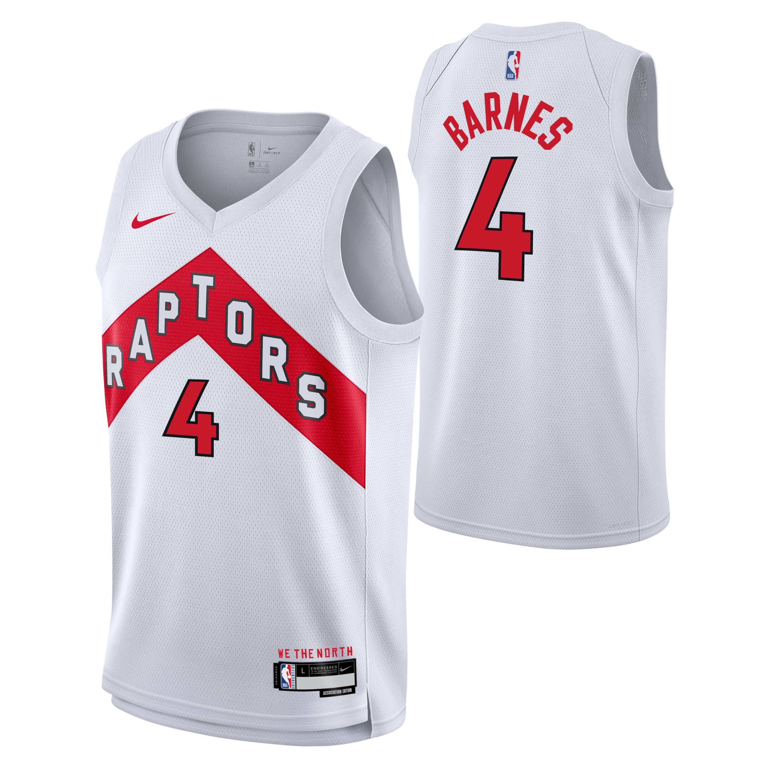 Toronto Raptors Nike Youth Scottie Barnes Association Jersey