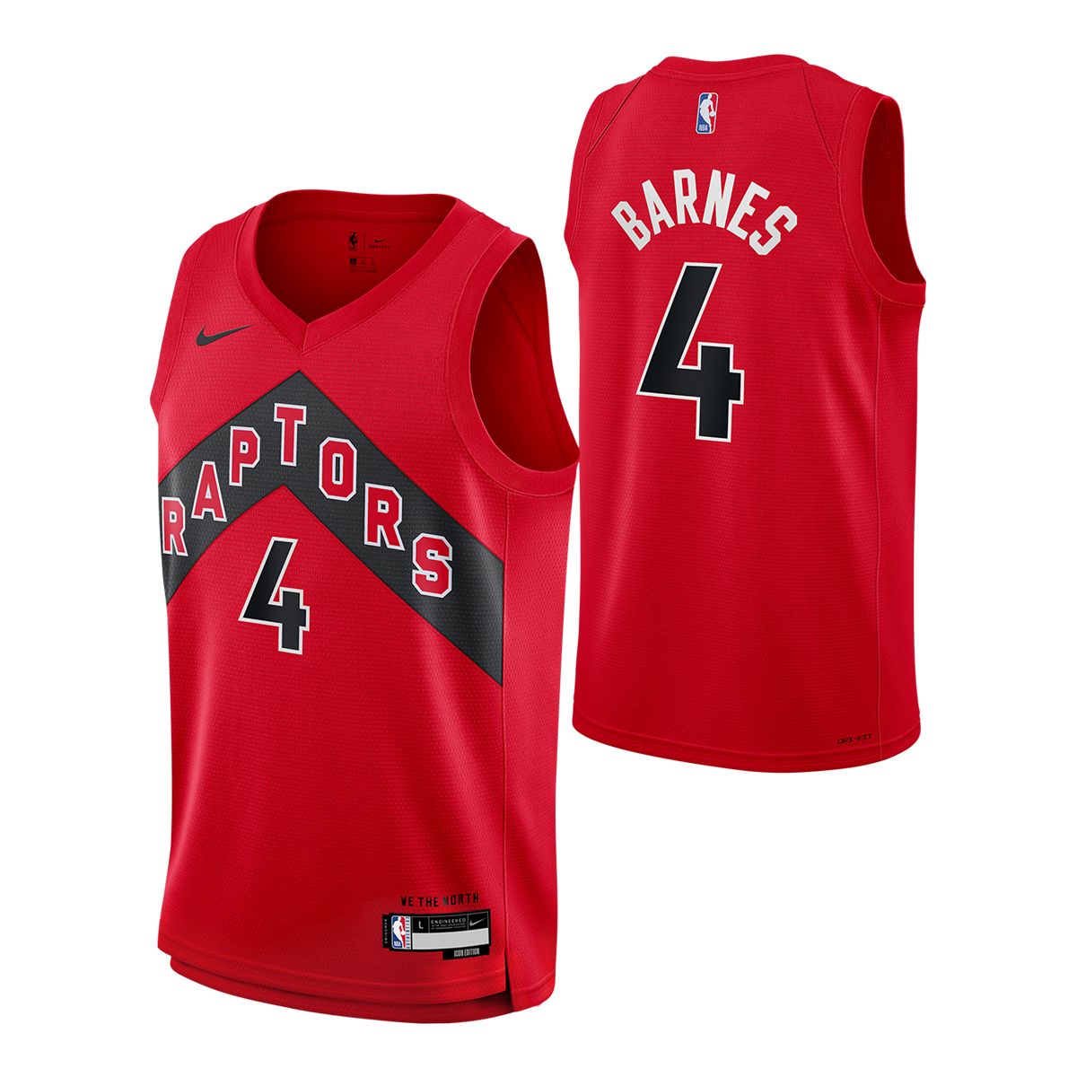 Toronto Raptors Nike Youth Scottie Barnes Icon Swingman Jersey