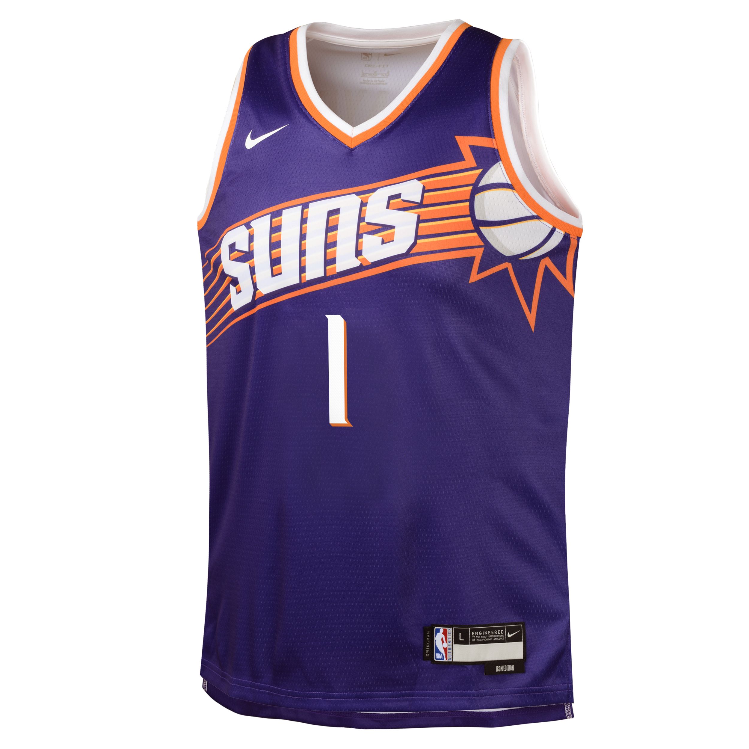 Youth Phoenix Suns Nike Devin Booker Icon Swingman Jersey