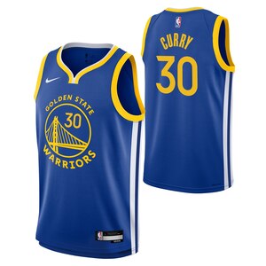 Youth Golden State Warriors Nike Stephen Curry Icon Swingman Jersey