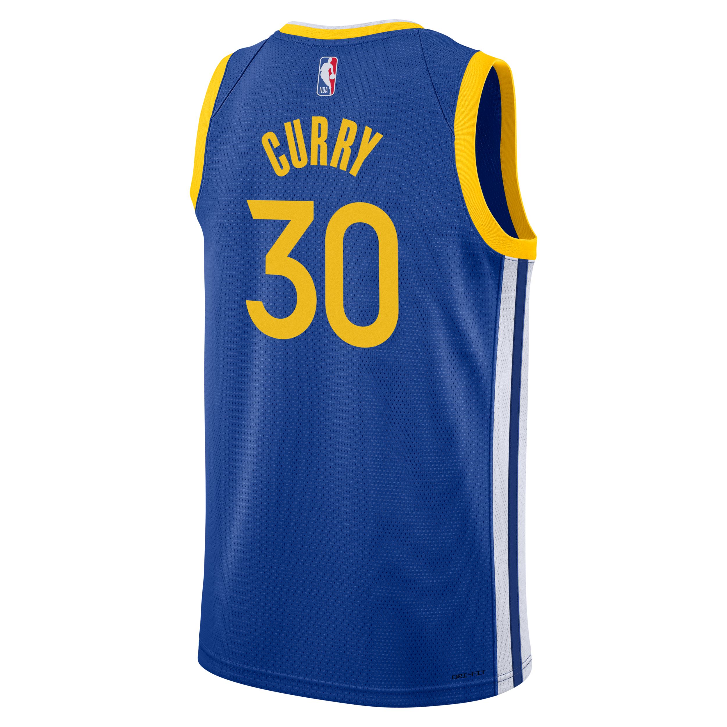 Youth Golden State Warriors Nike Stephen Curry Icon Swingman Jersey