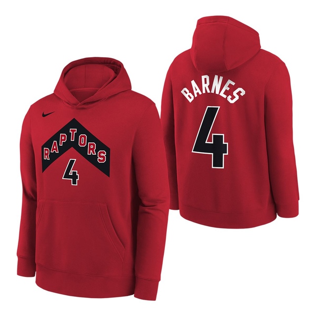 Toronto Raptors Nike Youth Scottie Barnes Club Icon Hoodie