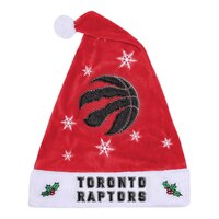 Toronto Raptors Forever Collectibles Snowflake Santa Hat Front_Flat
