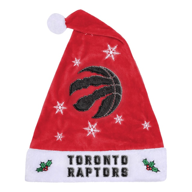 Toronto Raptors Forever Collectibles Snowflake Santa Hat