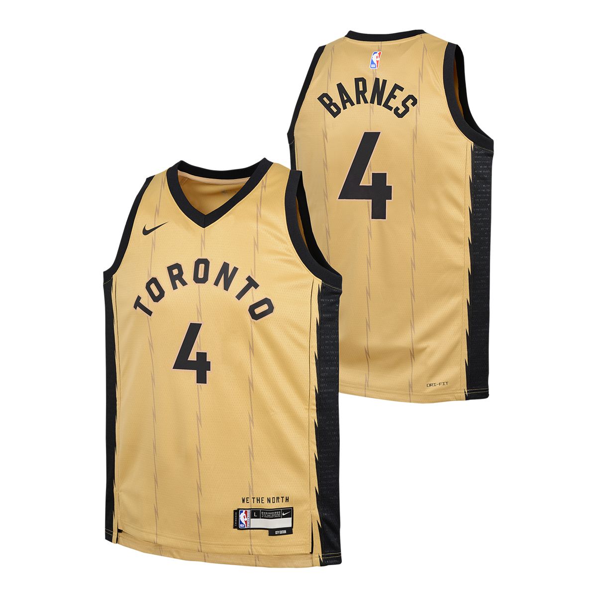 Youth Toronto Raptors Nike Scottie Barnes City Edition Swingman Jersey