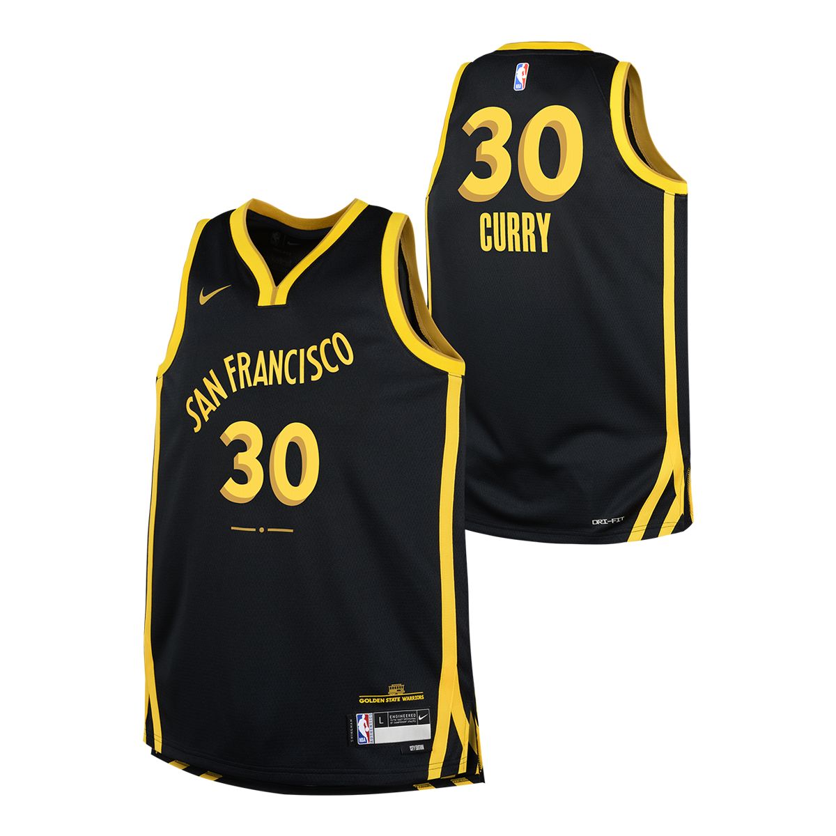 Youth Golden State Warriors Nike Stephen Curry City Edition Swingman Jersey